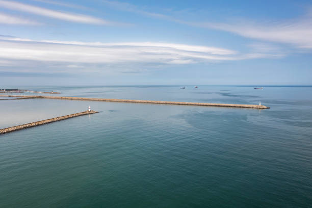 istock Entrance to port. 1313516122