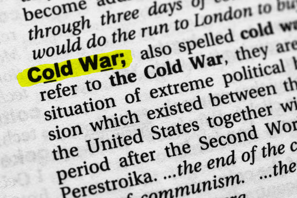 Highlighted word cold war concept and meaning