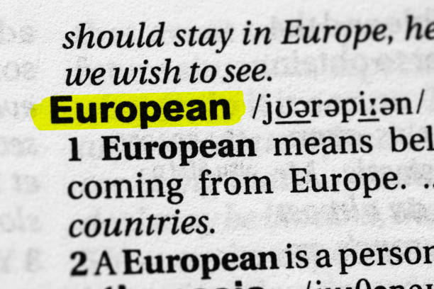 istock Highlighted word european concept and meaning. 1313516835