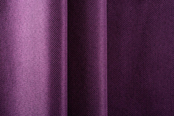 istock dense purple upholstery fabric, pleated drape, background 1313517226