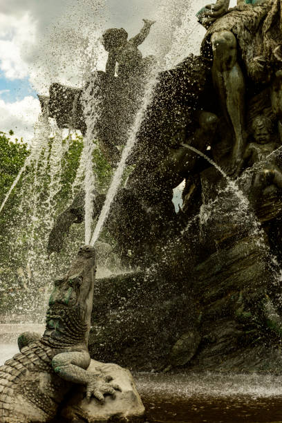 istock Neptune fountain (Neptune Fountain) on Alexanderplatz in Berlin, Germany 1313521421