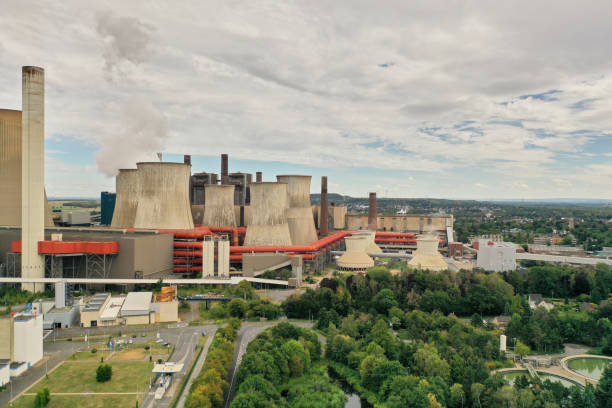 istock Drone Aerial View on a Coal Power Plant 1313524695