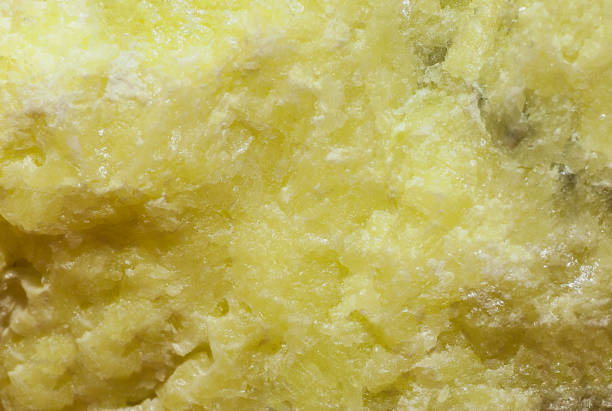istock Surface of native sulfur crystals 1313526661