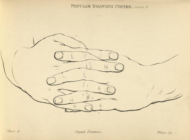 Ilustración de Esbozando Manos Entrelazadas Figura Popular Victoriana Dibujando Copias Del Siglo Xix y más Vectores Libres de Derechos de Entrelazado - iStock Ilustración de Esbozando Manos Entrelazadas Figura Popular Victoriana Dibujando Copias Del Siglo Xix y más Vectores Libres de Derechos de Entrelazado - iStock