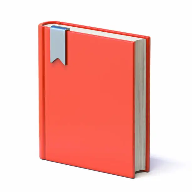 Photo of Red book with bookmark ribbon 3D
