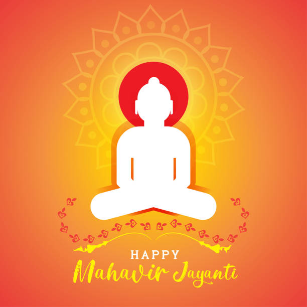 Happy Mahavir Jayanti Wallpaper Greeting Wishes Jain Festival Poster Vector  Banner Stock Illustration - Download Image Now - iStock