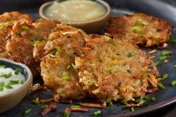 Potato Pancakes stock photo