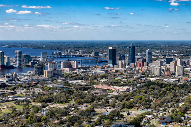 istock Jacksonville Florida Aerial Skyline 1313535260