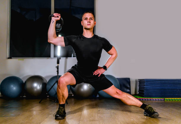 istock Sporty man exercising 1313536459