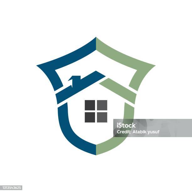 House Protector Design Home Protection Template Stock Illustration - Download Image Now ...