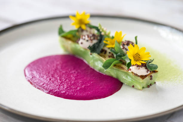 istock Plant based vegan cuisine. close up photo 1313545541