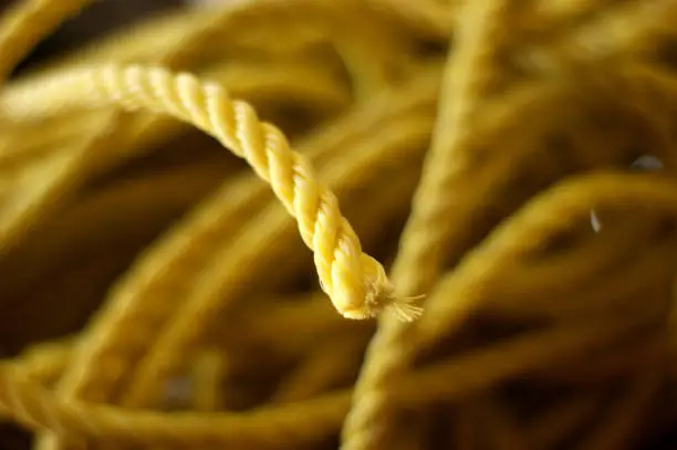 Old nylon rope