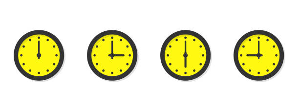 istock Clocks flat icons Isolated on white background vector illustration. All periods of time 1313551705