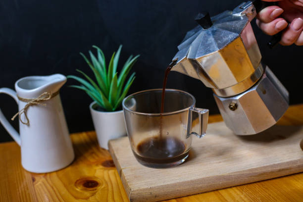 istock Moka pot . stock photo 1313551788