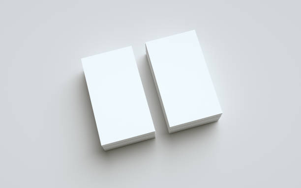istock Business Card Mock-Up (US 3.5 x 2) - Two Stacks of Cards 1313556877