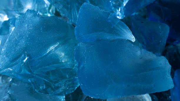 istock Blue volcanic glass. Large cobblestones. Close-up, texture. 1313560541