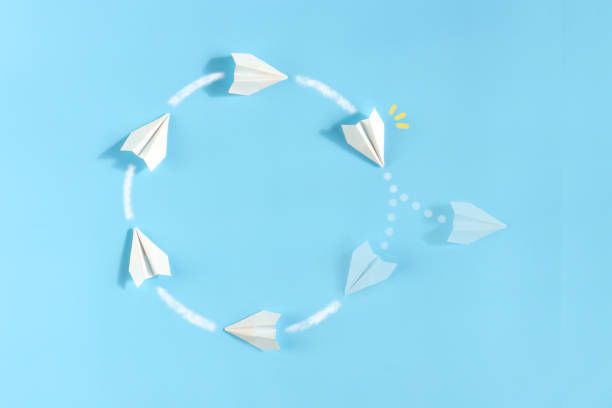 istock A paper plane notice the opportunity to change conventions. 1313560763