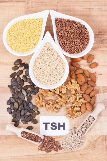 istock Best nutritious food for healthy thyroid. Natural eating as source vitamins 1313573138