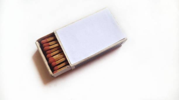 istock Box of matches isolated on white background. 1313577775