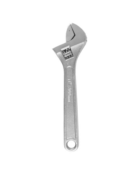 istock Adjustable steel wrench isolated on a white background 1313583967
