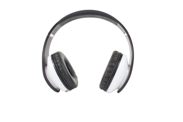 istock White wireless headphones isolated on a white background. 1313583971
