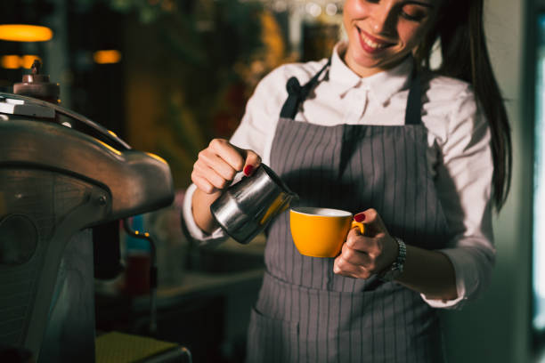 istock waitress working in cafe or restaurant 1313586117