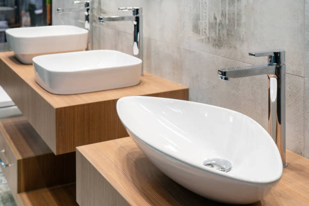 istock Water tap and sink in the bathroom. 1313586134