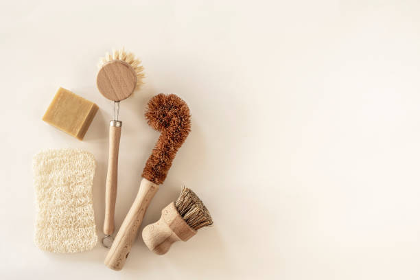 istock Eco friendly natural cleaning tools and products. 1313587208