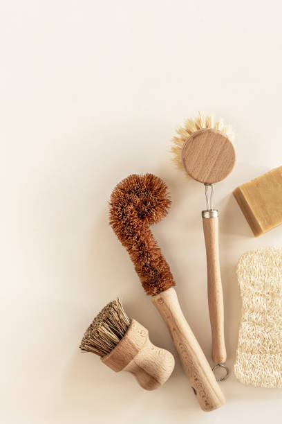 istock Eco friendly natural cleaning tools and products. 1313587276