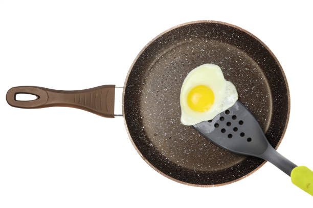 istock fried egg in a non-stick frying pan isolated on white 1313592800
