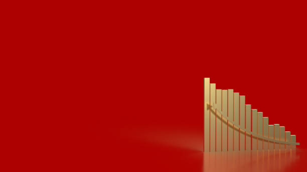 istock The gold chart and arrow for business concept 3d rendering 1313593855