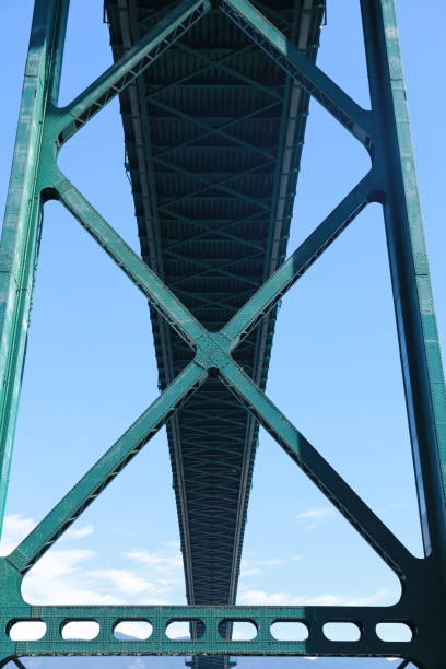 istock Low angle view of Lions Gate bridge 1313597525