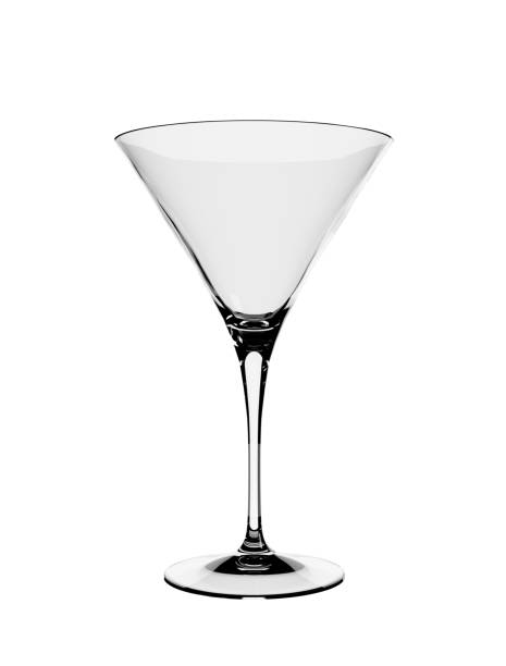 istock Empty Luxury Cocktail Glass Isolated on White Background. Rendering from 3D. 1313599033