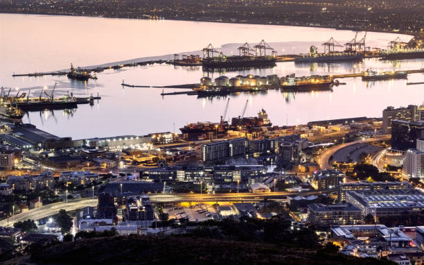istock Dawn view of Table Bay Harbor as viewed from Signal Hill 1313604326