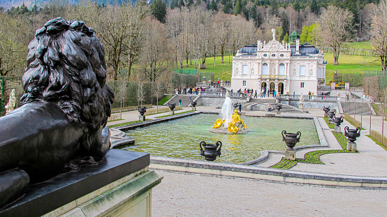 The Fountain of Aeolus is one of the beautiful fountains that adorn the gardens of the Reggia di Caserta and