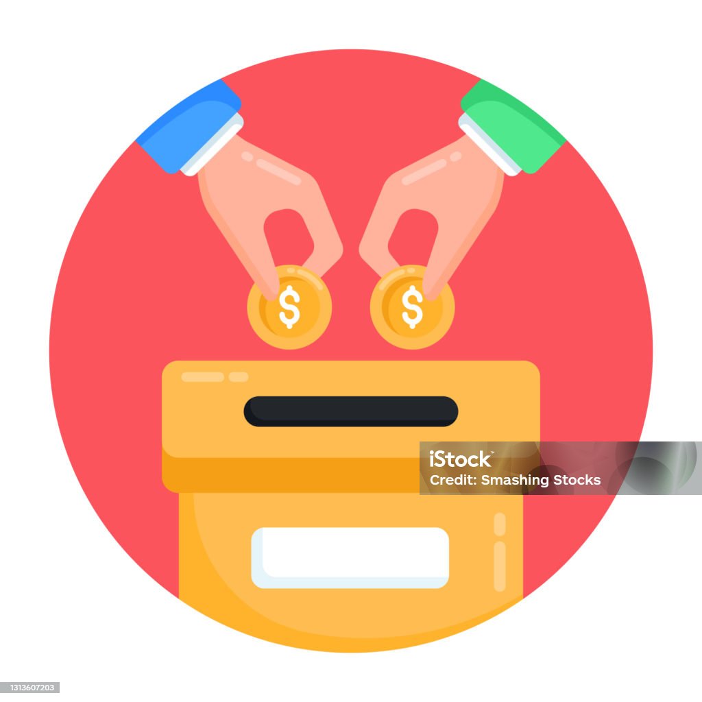 Donation Box Vector Donation Box Stock Illustration - Download Image Now - Charitable ...