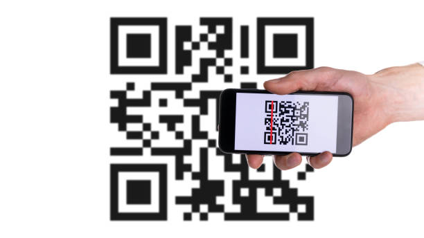 istock Scan pay. Hand holding mobile smartphone screen for payment pay, scan barcode technology with qr code scanner on digital smart phone. Online bill payment concept. 1313610302