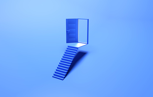 Blue Door and Minimal Design