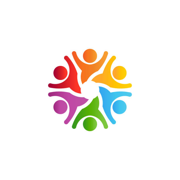 istock Party People excited. Celebration Group of People. Logo 1313624048