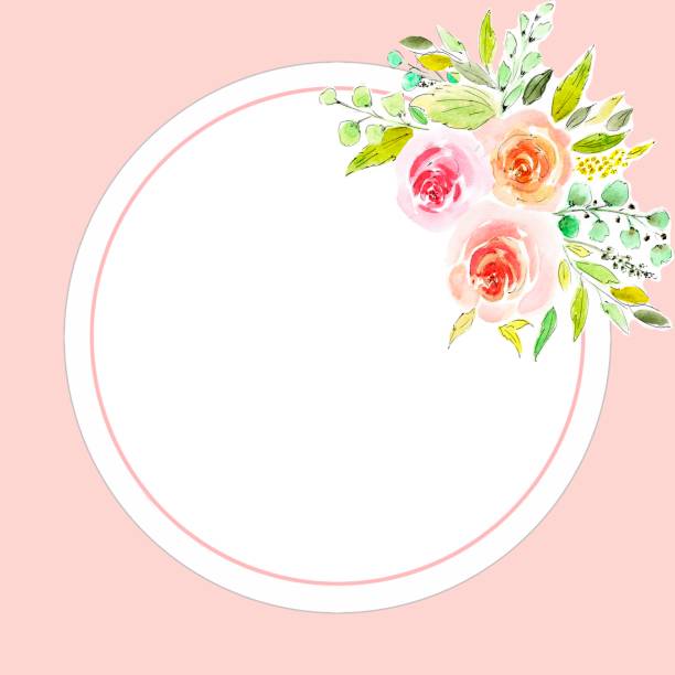 ilustrações de stock, clip art, desenhos animados e ícones de floral banners, template cards. watercolor hand drawing illustration, floral background - bride backgrounds white bouquet