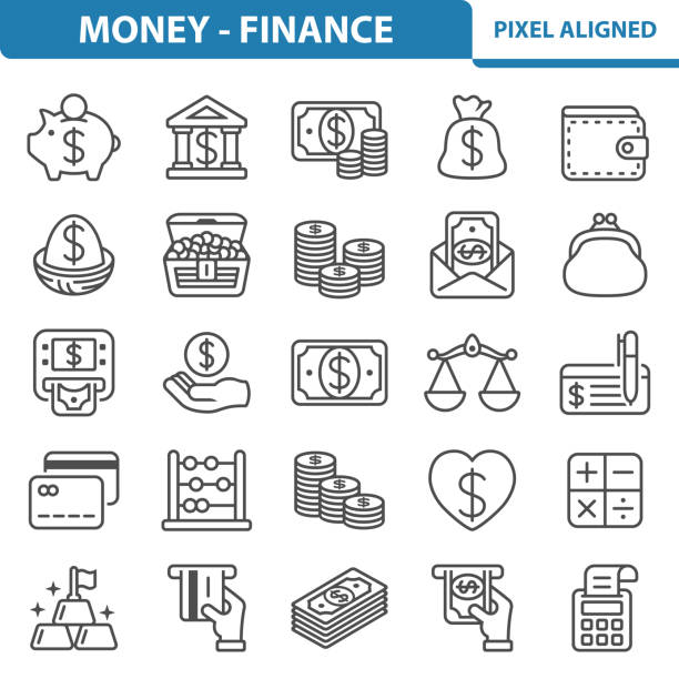 Money, Finance Icons Money, Finance Icons nest egg stock illustrations