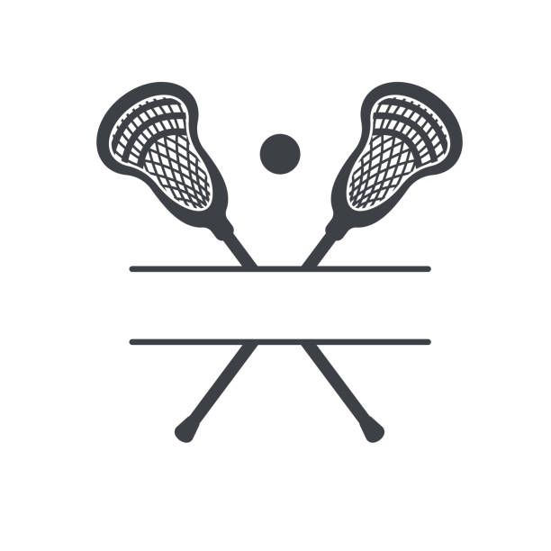 Lacrosse Sticks Symbol Icon Vector Illustration Lacrosse Monogram Isolate  On White Background Stock Illustration - Download Image Now - iStock