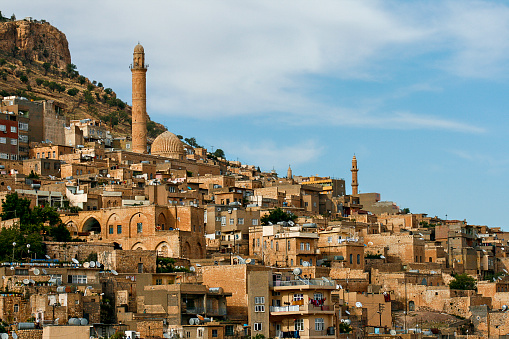 View over the historical city of Mardin in Southeastern Turkey