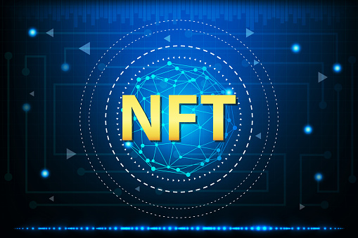 NFT non fungible token, unit of data on a digital ledger called a blockchain, NFTs can be used to commodify digital creations, such as digital art, video game items, and music files