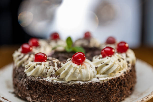 istock Close-up of black forest cake 1313659548
