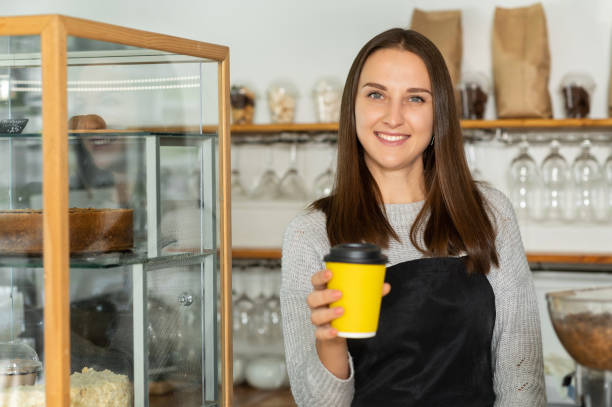 istock A young female barista at the workplace 1313659715