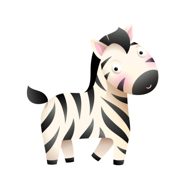 istock Little Baby Zebra Funny Animal for Kids 1313665184