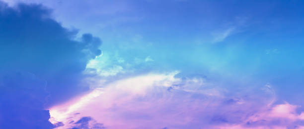 istock Soft cloud on sky subtle background colorful pastels tone. 1313665394