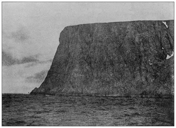 istock Antique photo of World's landmarks (circa 1894): North Cape, Norway 1313665673