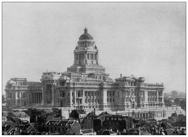 istock Antique photo of World's landmarks (circa 1894): Palais de Justice, Brussels, Belgium 1313667332